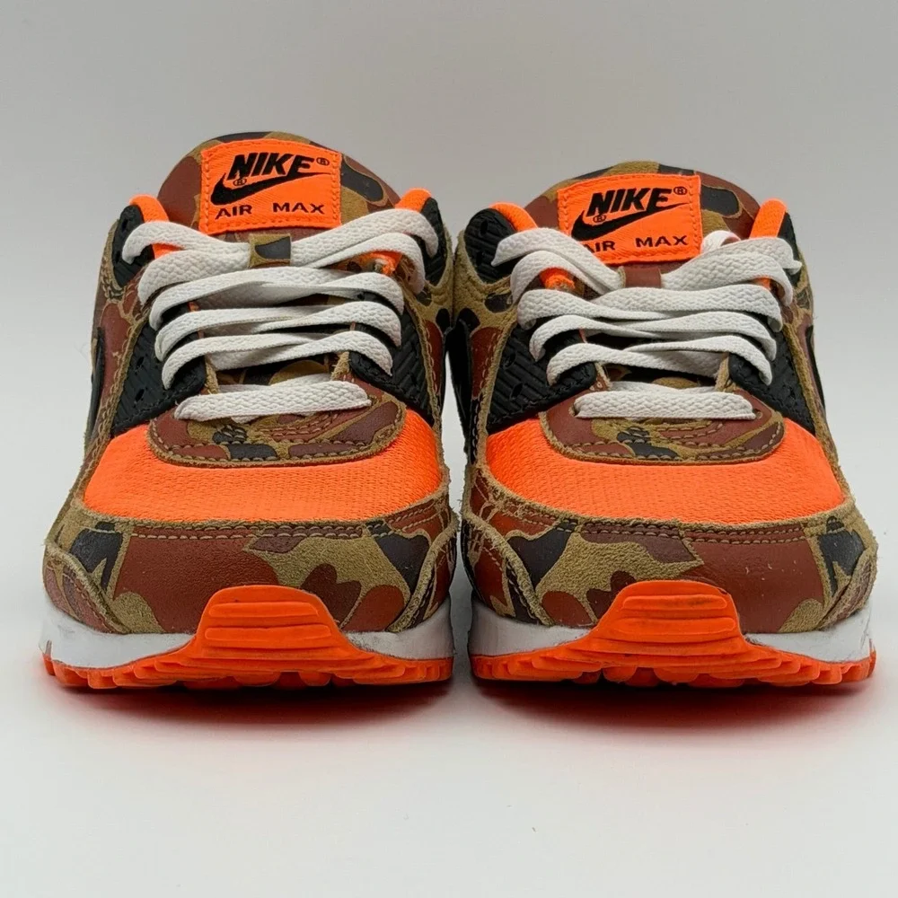 Nike Air Max 90 Orange Duck Camo 2020 - CW4039-800 - Size 7M/8.5W - Authentic